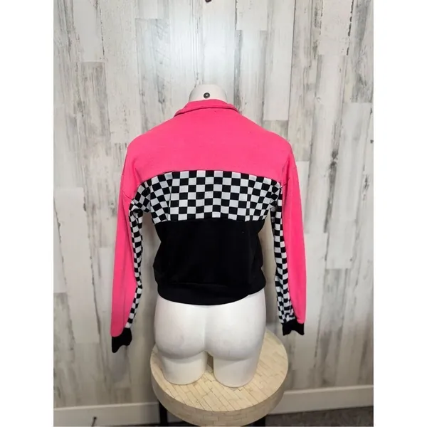 Rue21 pink Crewneck with quarter zipper size medium - Image 3
