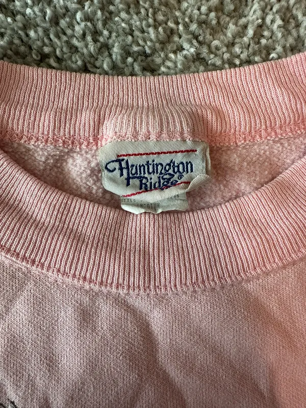 Vintage Cat Sweater Pink Size XS - Image 2