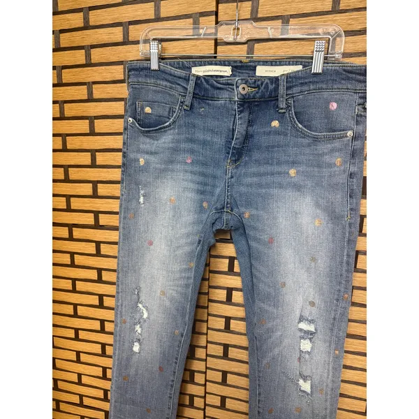 Pilcro‎ & The Letterpress Hypen Polka Dot Jeans Size 29 - Image 3