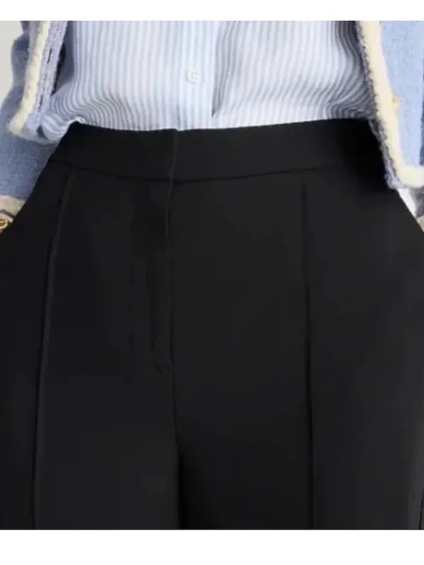 J. Crew Womens Black High Rise Crepe Trouser Dress Pant 6 New With Tags Bk631 - Image 7
