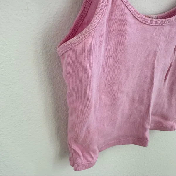 Brandy Melville John Galt pink ribbed cami top - Image 4