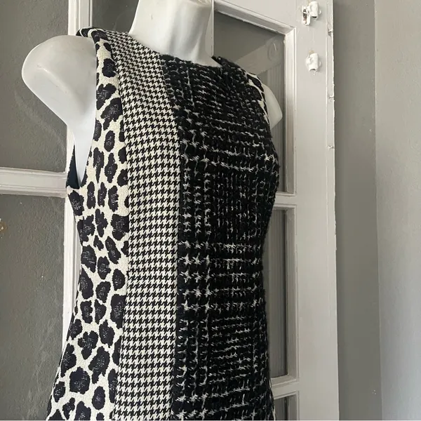 ALICE + OLIVIAClyde Patchwork Shift Dress‎ - Image 10