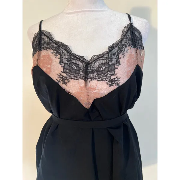 Savage X Fenty Black Lace Trim Teddy Romper Lingerie X-1X NWT - Image 4