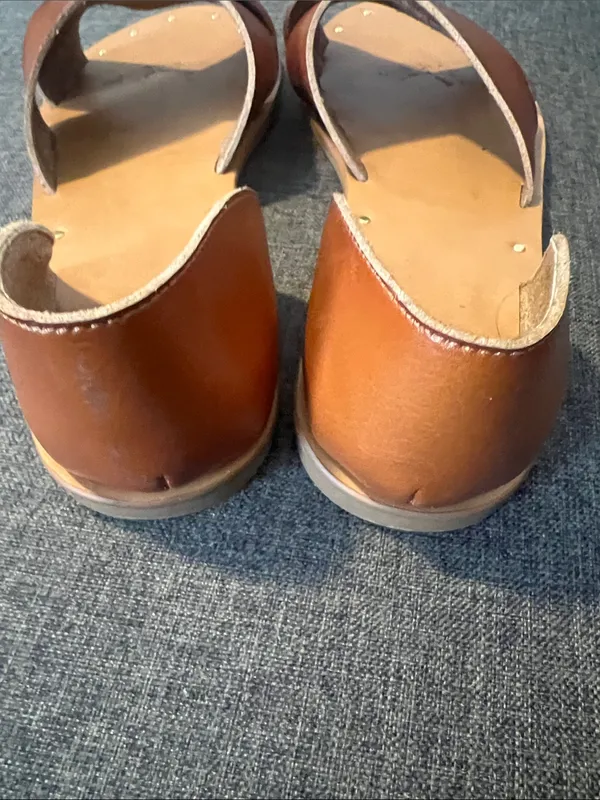Merona Brown Crisscross Slide Sandals - Image 3