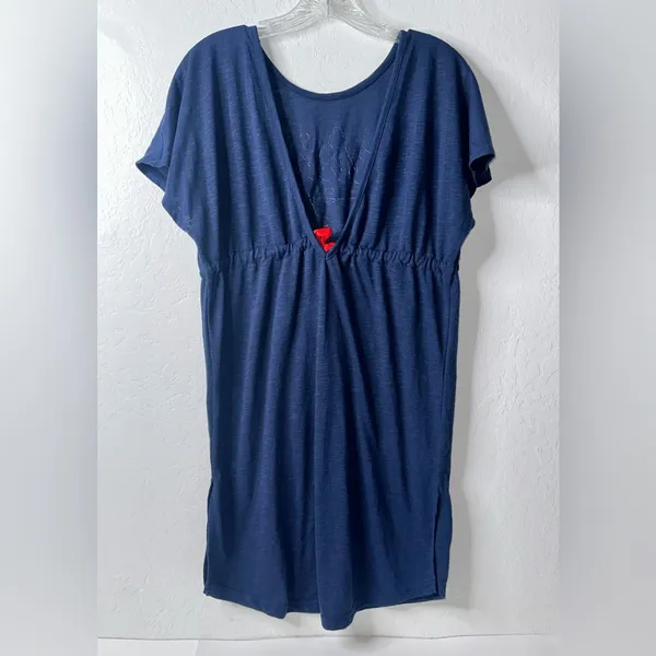 New England Patriots Versus Swim Cover Up Womens Size XS Navy G-III 4‎ Her - Image 2