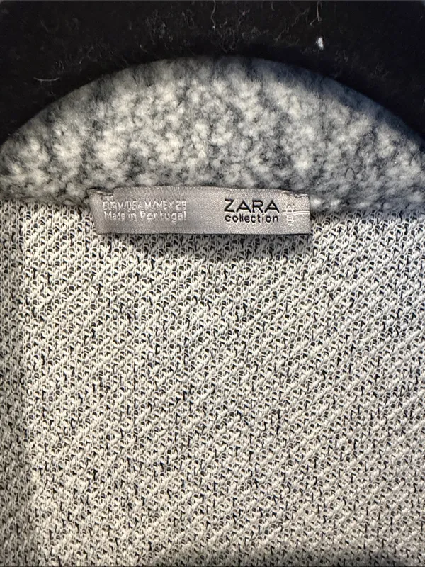 Zara Heather Gray Open-Front Women's Cardigan - Image 2