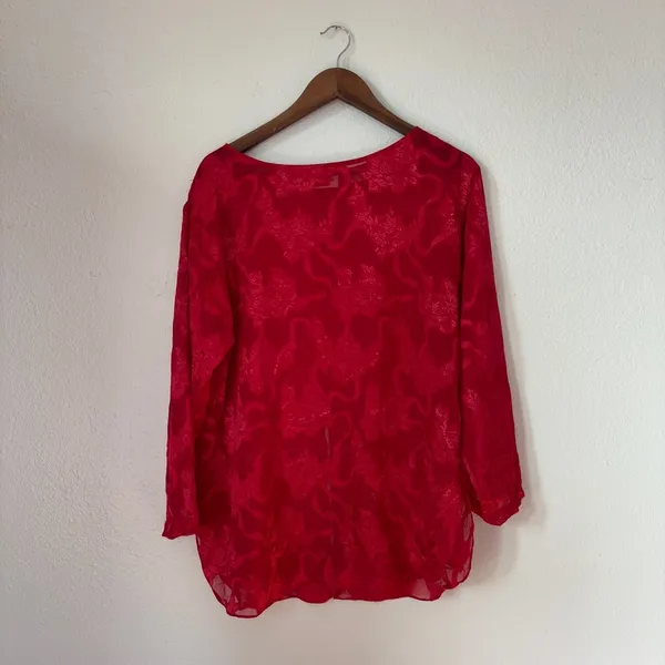 Victoria's Secret Gold Label Red Pajama Set - Image 5