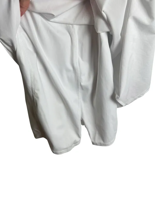 Abercrombie & Fitch White One Shoulder Tennis Dress Built In Shorts Pocket ST - Image 4