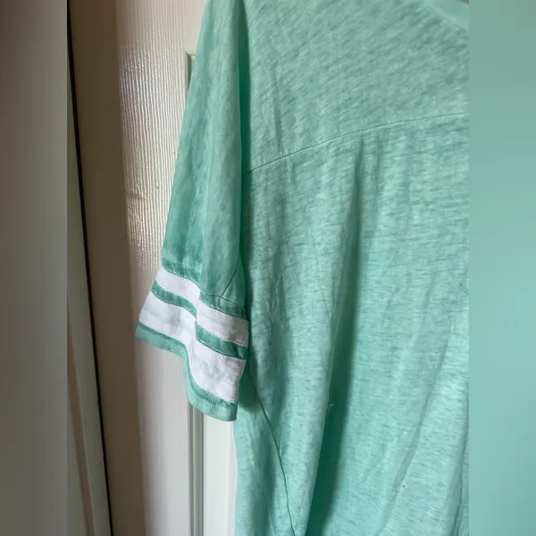 NWT aqua baseball tee Size XL - Image 2