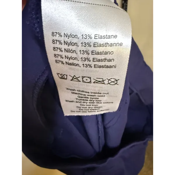Yogipace Golf Pants Womens Large Blue Straight Leg Stretch 4-Pocket Activewear - Image 4