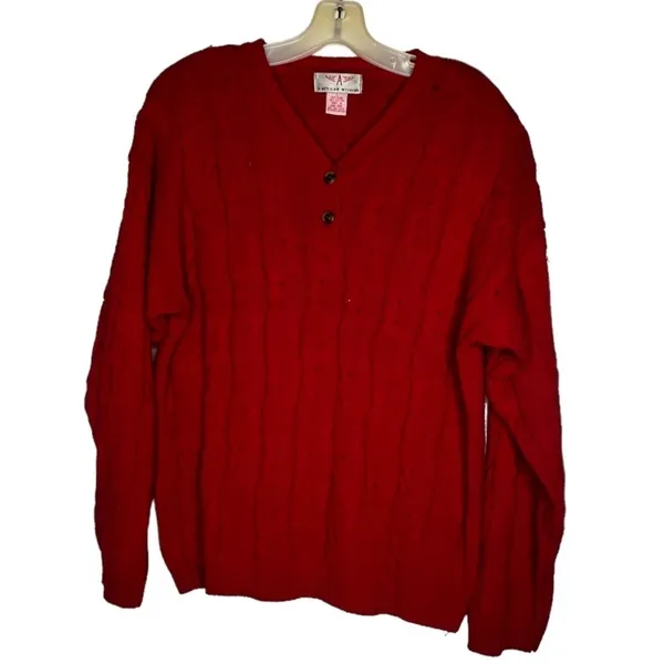 Vintage American Weekend‎ Red Sweater - Image 2