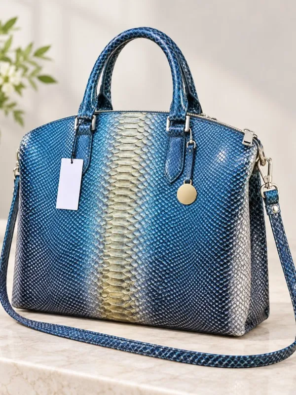 Brahmin Duxbury Serenity Meridian Embossed Leather Satchel NWT - Image 3