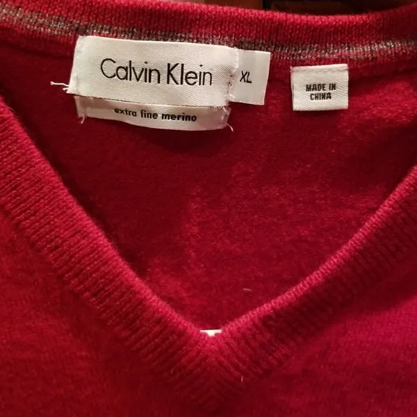 Calvin Klein wool sweater red - Image 2