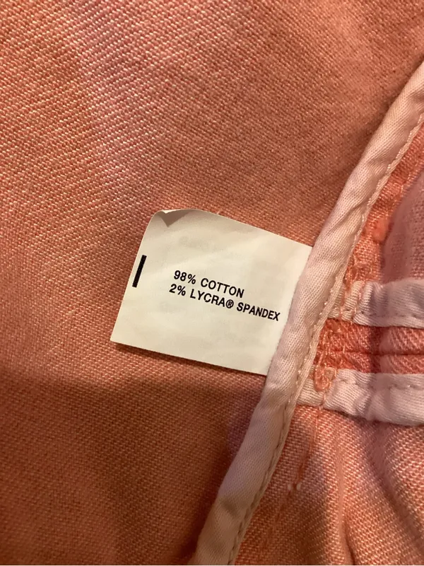 GAP Coral Pink Collarless Button-Front Jean Jacket - Image 6