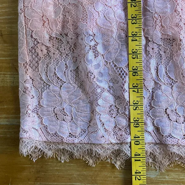 Lulus New Wishful Wanderings Blush Pink Lace Sleeveless Tie Back Midi Dress M - Image 8