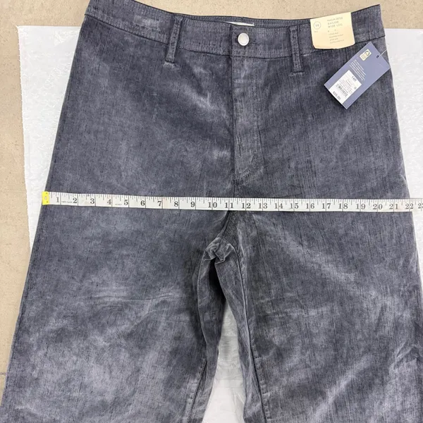 Universal‎ Thread High-Rise Sailor Wide Leg Corduroy Pants Blue 14R New - Image 5