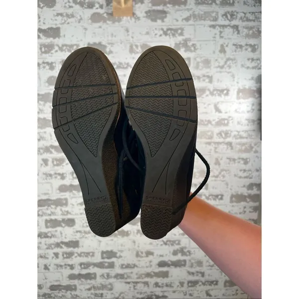 Sperry | women leather wedge lace up booties - Image 5