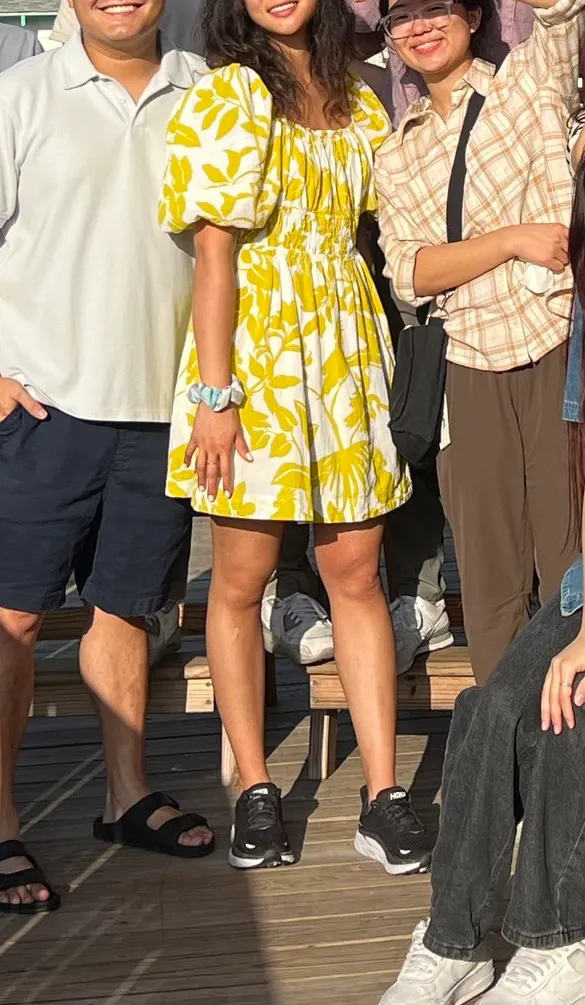 Anthropologie Green Floral Dress - Image 3