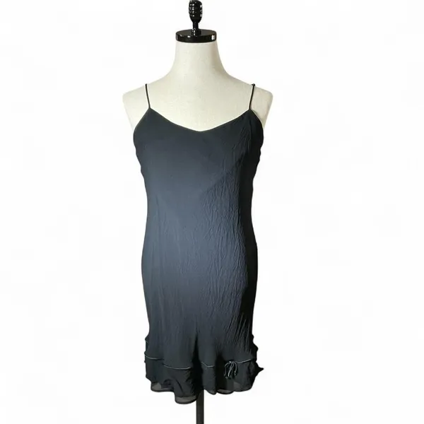 Lily Black Sheer Chiffon Ruffle Layered‎ Dress Set 2 Piece Set Grunge Fairycore - Image 2