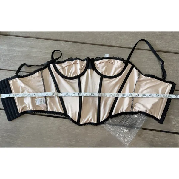 Unbranded Boned Corset‎ Top Shaping Outerwear Push Up Festival Lace Bustier Top - Image 8