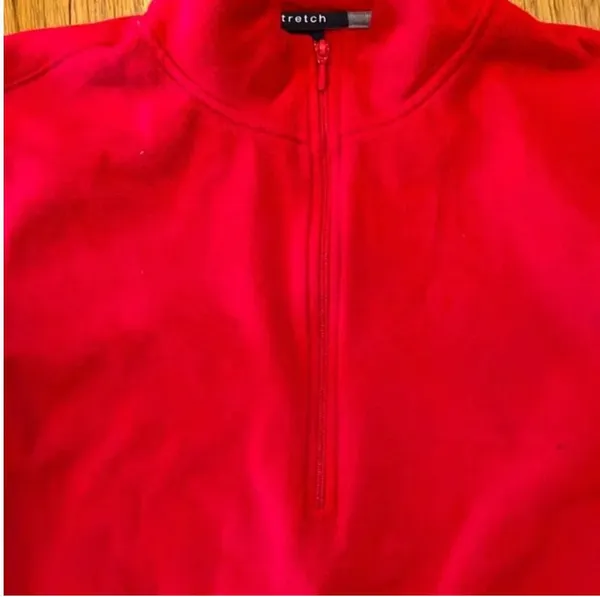 Gap red pullover quarter zip fleece size medium - Image 2