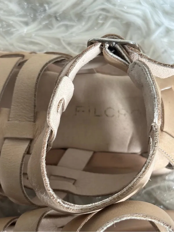 Pilcro Women’s Tan Woven Gladiator Sport Leather Sandals Size 38 - Image 5