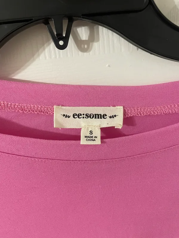ee:some Pink Bubble Sleeve Top - Image 3