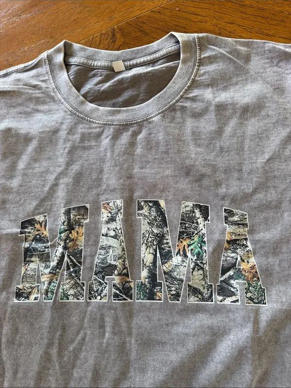 SheIn Camo MAMA T-Shirt - Image 4