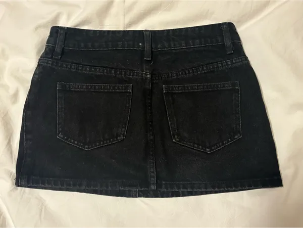 Edikted Denim Mini Skirt - Image 2
