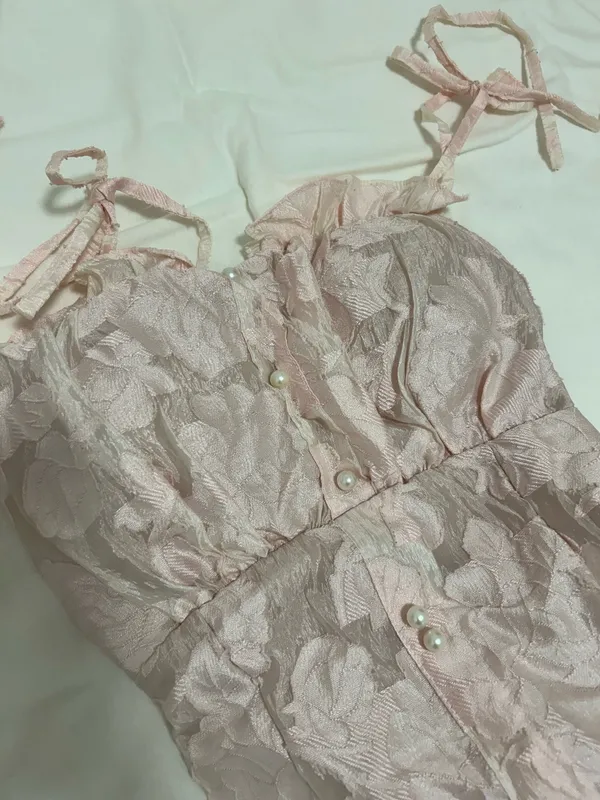 Baby pink mini dress - Image 4