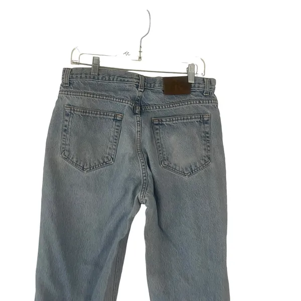 CK Calvin Klein Vintage 90s‎ Women's Plus Size 34 Baggy Light Wash Mom Jeans - Image 6