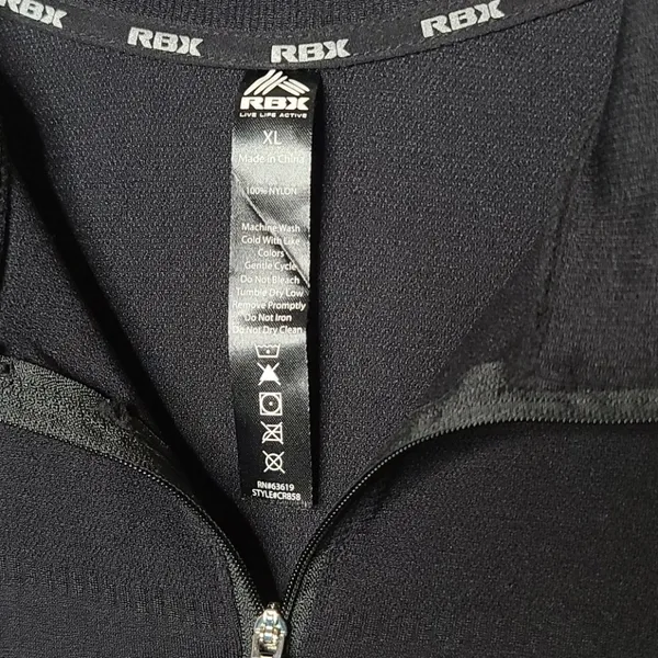 Reebok long sleeve quarter zip warm running shirt - Image 2