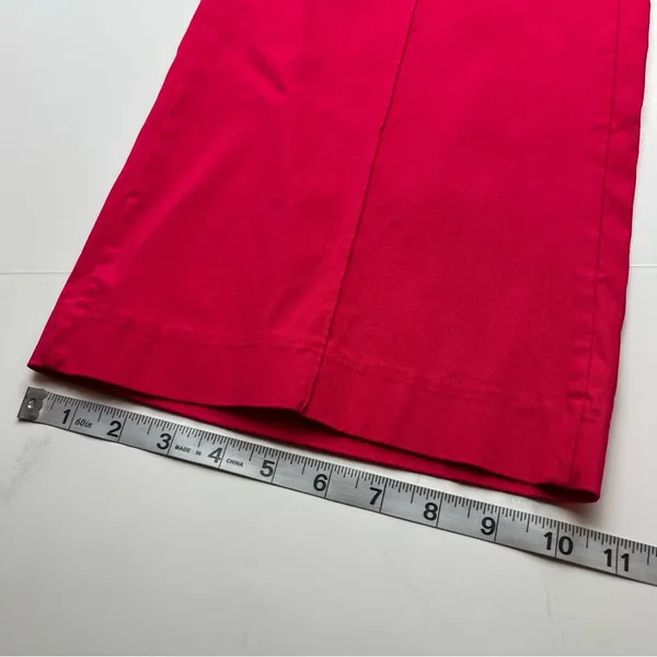 Maeve by Anthropologie Women’s Size‎ 2 Pink Wide-Leg Cropped Pant Pockets Preppy - Image 11