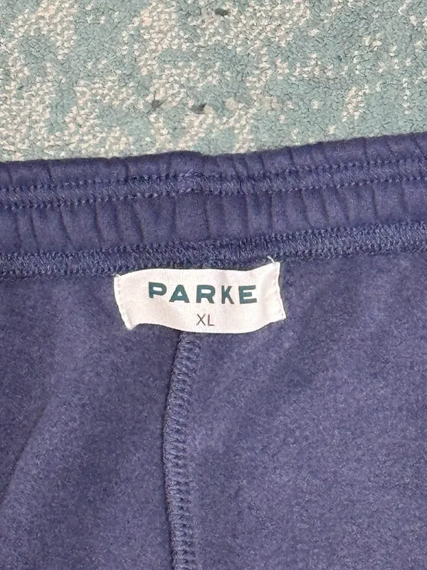Parke Fleece Boxer Sweatpants XL Navy New - Image 4