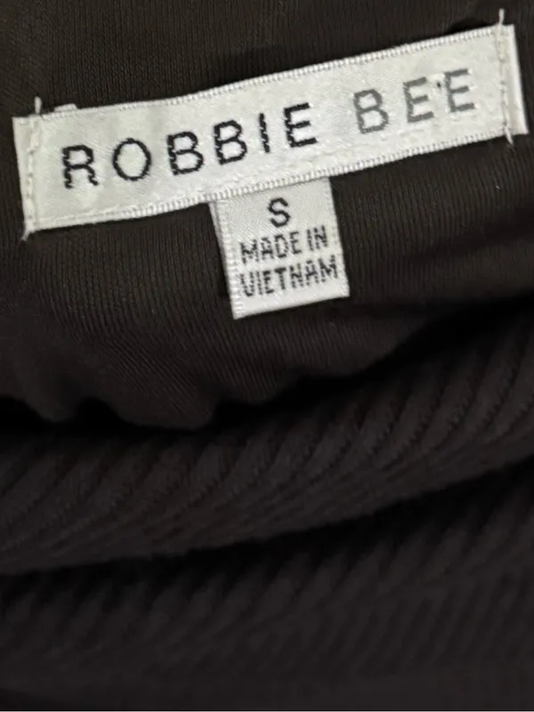 Vintage Y2K Robbie Bee Sm Brown Cowl Neck Belted Midi Dress Whimsigoth Bohemian - Image 9