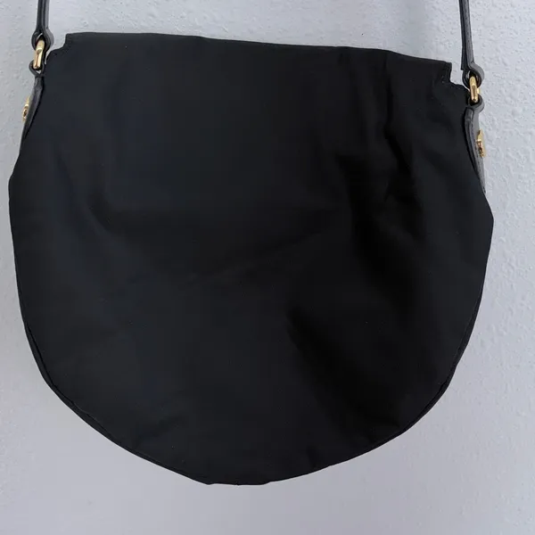 Marc Jacobs Crossbody Bag Black Nylon Leather Trim Gold Hardware OS - Image 11