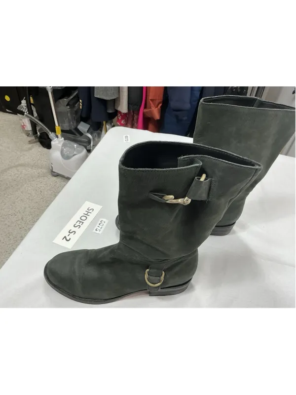 Womans Cole haan Air tantivy Pullon Midcalf Biker Boots 10 B Black - Image 2