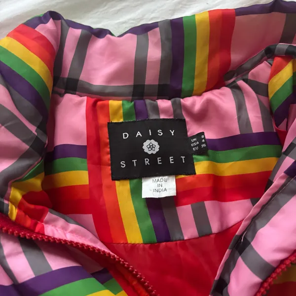 Daisy Street Colorful Puffer Jacket - Image 4
