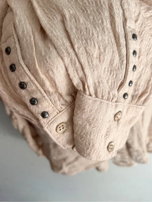 Free People We The Free Hidden Valley Oversized Buttondown Medium - Image 5