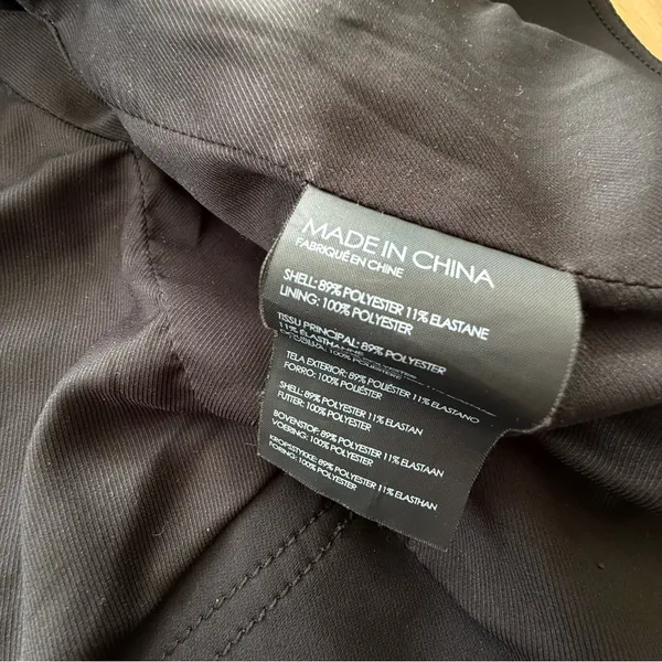 Club Monaco Black Scuba Moto Lacarrah Jacket Belted Size S/P - Image 7
