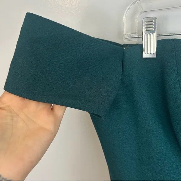 Dress the Population Bailey Pine Green Off the Shoulder Sheath/Bodycon Dress XL - Image 10