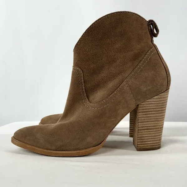 Pure Navy Suede Pointed Toe‎ Boot in Brown Size 10 - Image 2