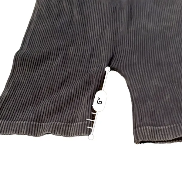 Aura Purple Gray Ribbed High Rise‎ Activewear Biker Shorts Sz S/M NEW - Image 7