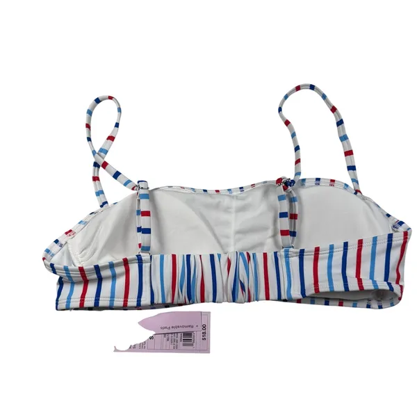 Wild Fable Bikini Top Women's Small Multicolor Striped Adjustable NWT - Image 2