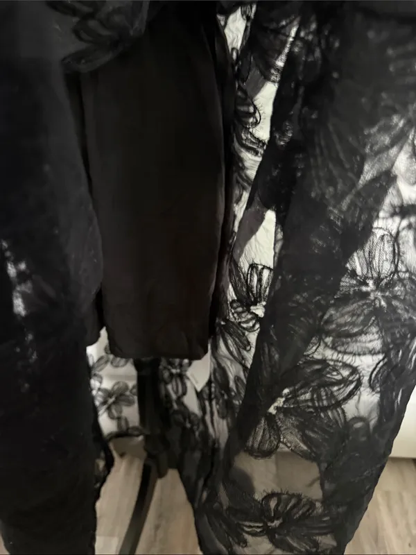 Black Embroidered Puff - Image 8