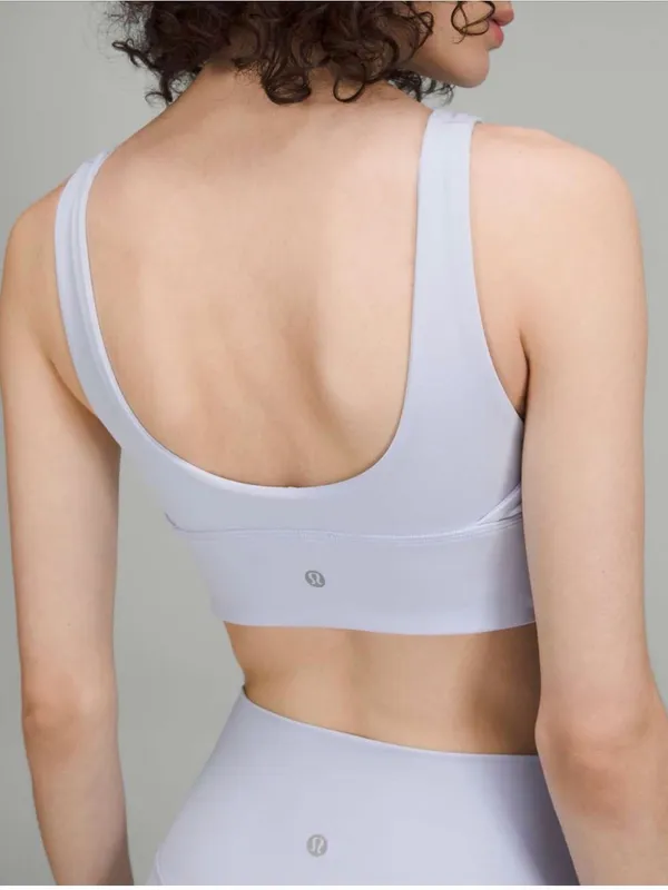 Lululemon Align Reversible Sports Bra Pastel Blue Women's Size 4 W2CYOS - Image 2