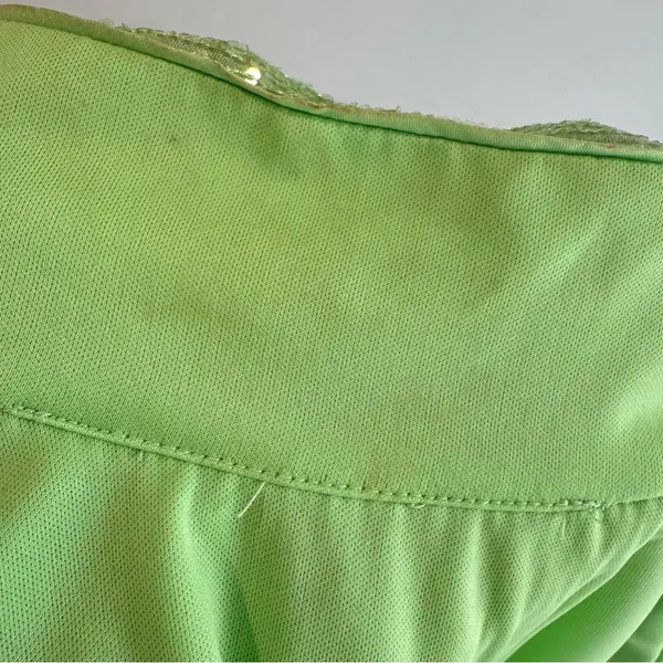 One33 Social Lime‎ Green Sequin Mini Dress Size 2 - Image 8