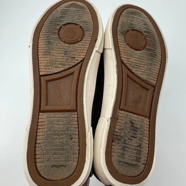 Polo Ralph‎ Lauren Lilia Boat Shoes Women 8.5B Flannel Microsuede Coastal Preppy - Image 10