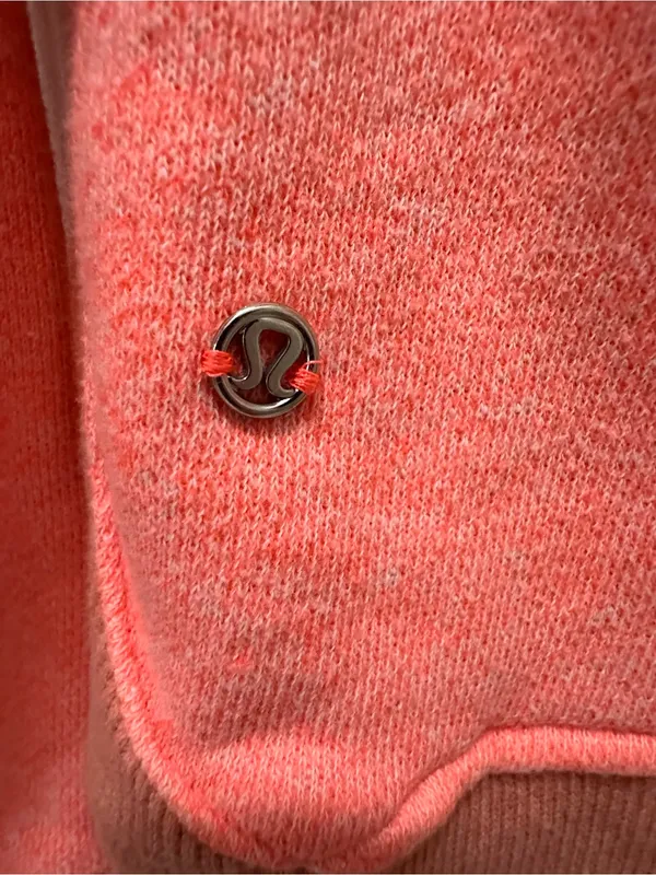 LULULEMON On The Daily Hoodie Jacket grapefruit coral pink size 6 - Image 10
