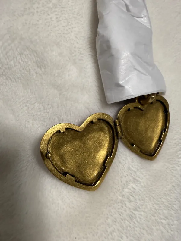 Coach Bow Heart Locket Bag Charm Keychain - Image 10